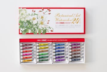 Holbein Artists watercolor botanical 24 tubes aquarelverf, Verzenden, Nieuw, Waterverf