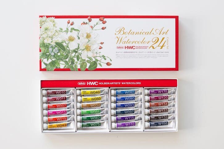 Holbein Artists watercolor botanical 24 tubes aquarelverf, Hobby en Vrije tijd, Schilderen, Waterverf, Nieuw, Verzenden