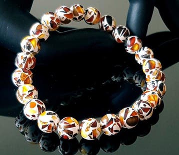 Amber Vintage Baltisch amberhanger met armband -