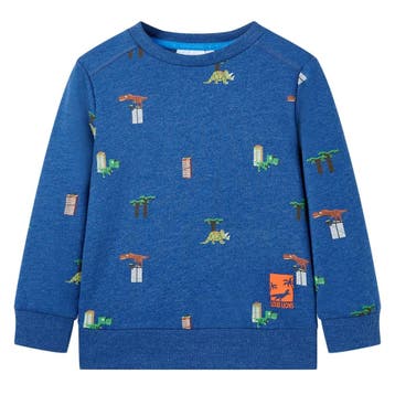 vidaXL Kindertrui 140 gemêleerd donkerblauw, Verzenden, Nieuw