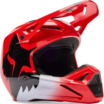FOX V1 Youth Shield Rood Kinder Crosshelm, Motoren, Nieuw met kaartje, Overige merken, Heren, Offroadhelm