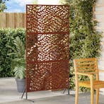 vidaXL Privacyscherm Grijs 100 x 50 x 180 cm Cortenstaal, Verzenden, Nieuw, IJzer
