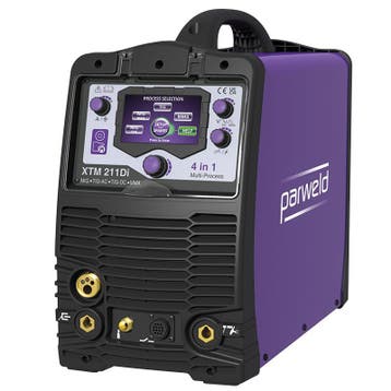 Parweld XTM211Di 4 in 1 inverter met HF lasapparaat, Nieuw