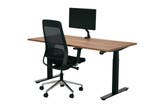 NPR Zit sta bureau YOUP zwart-Cognac walnoten 120x80, Ophalen of Verzenden, Nieuw in verpakking