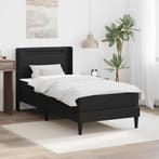 vidaXL Bedframe met matras Zwart 100 x 200 cm Kunstleer, Verzenden, Nieuw