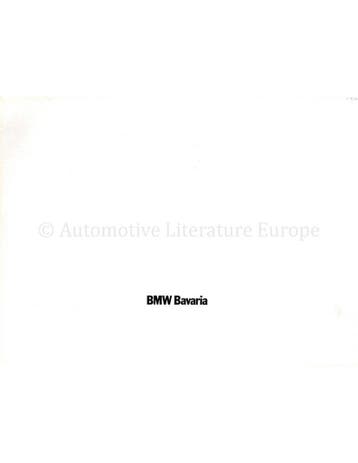 1972 BMW BAVARIA (3.0) BROCHURE ENGELS (USA), Nieuw, BMW, Author