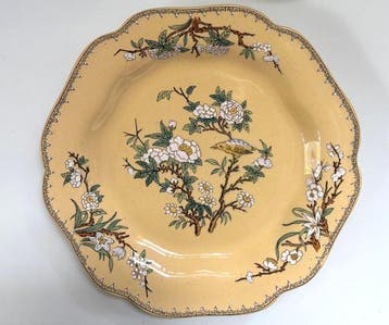 Wedgwood - Bord - Yellow Cuckoo - Porselein - Dinnerbord