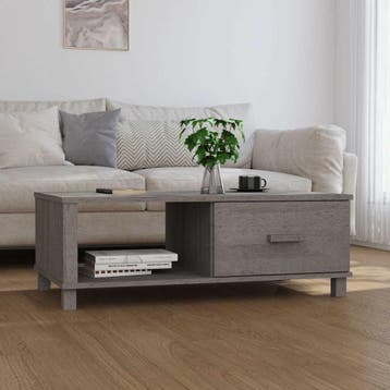 vidaXL Salontafel HAMAR 100x55x35 cm massief grenenhout, 100 tot 150 cm, Verzenden, Nieuw, 50 tot 100 cm