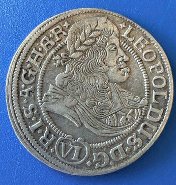 Oostenrijk. Leopold I. 6 Kreuzer 1673 SHS Breslau / Silesia