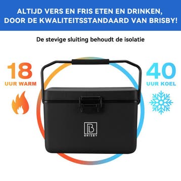 Brisby 12 Liter Koelbox 40 Uur Isolatie Met 2 Koelelementen, Ophalen of Verzenden, Nieuw, Koelbox, Koelelement