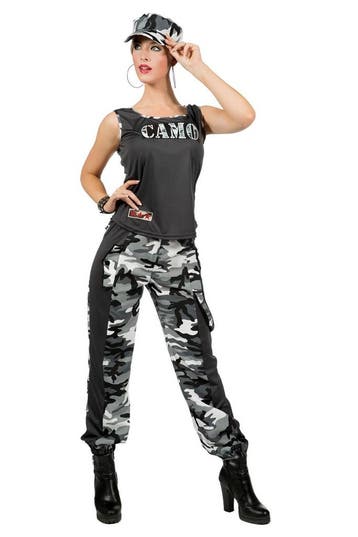 Soldaat Camouflage Kostuum Vrouw Grijs, Kleding | Dames, Ophalen of Verzenden, Nieuw