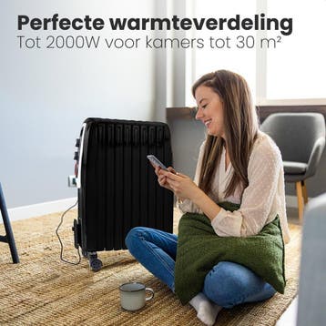 2dekans | Auronic Elektrische Kachel – Olieradiator Met, Ophalen of Verzenden, Zo goed als nieuw