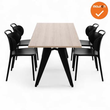 Design vergadertafel Cheak - 200x100 - Bladkleur naar keuze, Vergader- of Presentatieruimte, Ophalen of Verzenden, Nieuw zonder verpakking