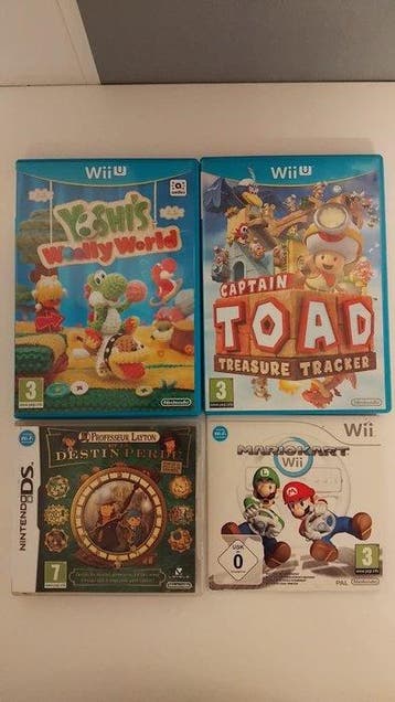 Nintendo, Sony - Lot de 10 jeux wii , wii U , PS4 , GBA, Nieuw