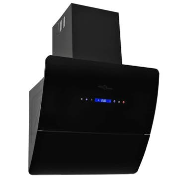vidaXL Wandafzuigkap 756 m³/u 60 cm roestvrij staal zwart, Verzenden, Nieuw