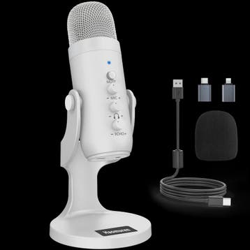 Professionele Witte USB Condensator Microfoon voor Studio, G, Verzenden, Nieuw