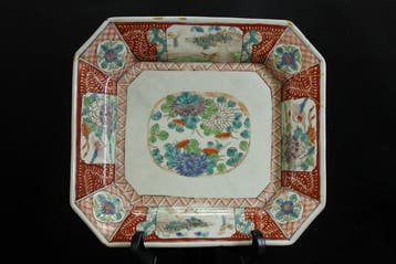 arita - Bord - Porselein - Kintsugi Ko-Imari bord