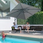 Siesta premium zweefparasol 300x300 cm charcoal 4 Seasons, Tuin en Terras, Parasols, Ophalen of Verzenden, Nieuw