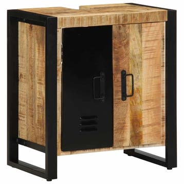 Badkamerkast Massief Mango Hout | Retourdeal 41% Korting, (Half)hoge kast, Zo goed als nieuw, Minder dan 100 cm, 25 tot 50 cm