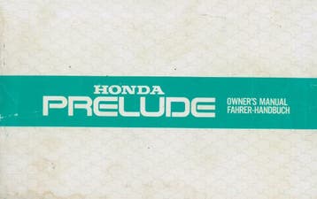 1981 Honda Prelude Instructieboek Handleiding Nederlands, Auto diversen, Verzenden