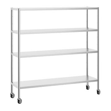 GGM Gastro | Rvs rek PREMIUM - 1800x500mm - met 4 schappen |, Verzenden, Nieuw in verpakking
