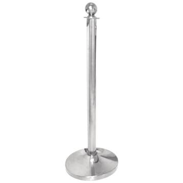 Bolero RVS afzetpaal met bolle knop, Ophalen of Verzenden