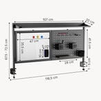 Bureau organizer Virvik zwart [en.casa], Verzenden, Nieuw