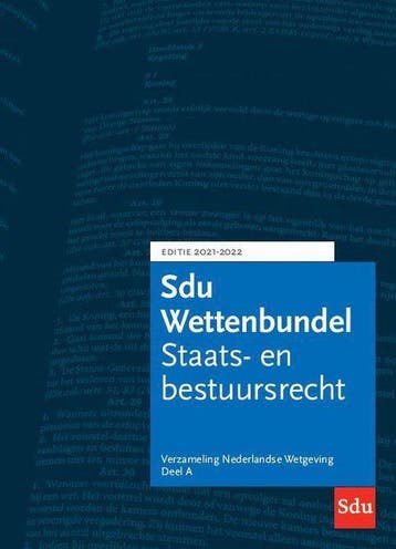 9789012407007 Educatieve wettenverzameling  -   Sdu Wette..., Verzenden, Zo goed als nieuw