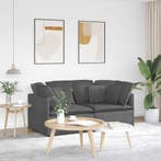 vidaXL Modulaire bank met kussens corduroy stof donkergrijs, Verzenden, Nieuw, Stof