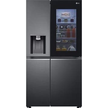 LG GSXV90MCDE Amerikaanse Koelkast 635L Zwart | NIEUW!, 200 liter of meer, 60 cm of meer, Nieuw, Energieklasse A of zuiniger