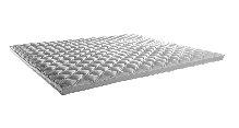 Talalay topper de luxe - 8 cm - 180/200cm, Nieuw, Tweepersoons, Wit, Overige typen