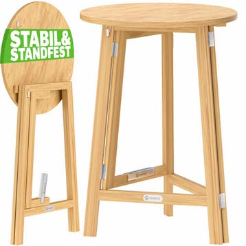 Statafel Massief Hout Ø80cm Inklapbaar (Statafels), Verzenden, Nieuw