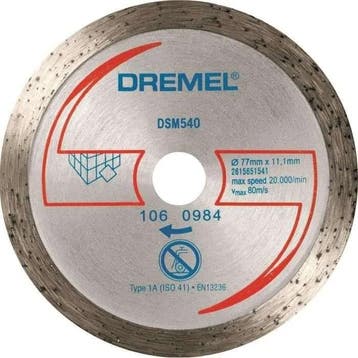 DREMEL diamantschijf S540 voor de Dremel DSM20 compacte zaag, Doe-het-zelf en Verbouw, Gereedschap | Handgereedschap, Verzenden
