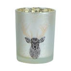 Theelichthouder hert gouden gewei medium 12cm, Huis en Inrichting, Verzenden, Nieuw