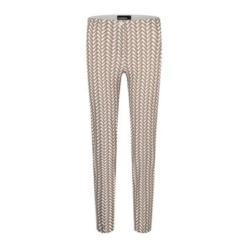 Cambio • pantalon Ros bruin wit • 36, Kleding | Dames, Broeken en Pantalons, Cambio, Bruin, Verzenden, Nieuw
