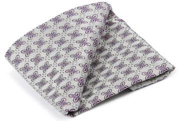 Suitable Zijde Pochet Bloem Wit maat one size Heren, Verzenden, Nieuw, Wit, Suitable