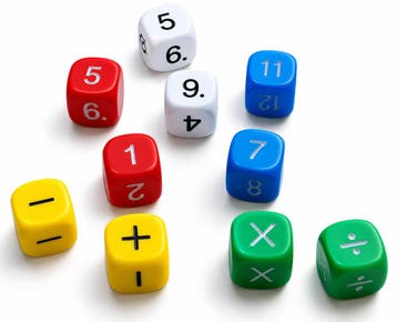 Reken Dobbelstenen Set (10 stuks) | Spellenrijk -, Hobby en Vrije tijd, Verzenden, Nieuw