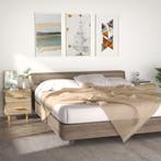 vidaXL Nachtkastjes 2 st 40x35x47,5 cm sonoma eikenkleurig, Huis en Inrichting, Slaapkamer | Nachtkastjes, Minder dan 45 cm, Verzenden
