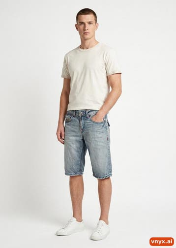True Religion Korte broeken Heren maat W28 Lichtblauw, Ophalen of Verzenden, Nieuw, True Religion