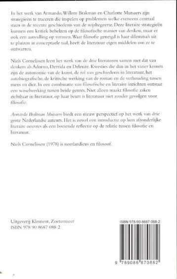 Armando, Brakman, Mutsaers 9789086870882 Niels Cornelissen, Verzenden, Gelezen, Niels Cornelissen
