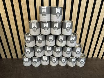 Veiling - 24x Moodpaints Krijtverf Stony Grey 100ML, Nieuw