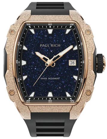Paul Rich Astro Eclipse Gold FAS03 horloge 42.5 mm, Overige merken, Staal, Verzenden, Polshorloge