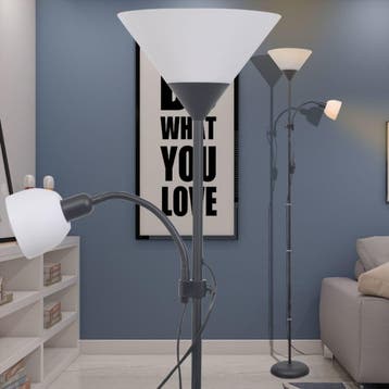 vidaXL Vloerlamp zwart, Verzenden, Nieuw