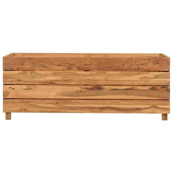 vidaXL Plantenbak verhoogd 100x40x38 cm gerecycled teakhout, Tuin en Terras, Verzenden, Nieuw, Minder dan 60 cm, 30 tot 60 cm
