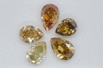 Zonder minimumprijs - 5 pcs Diamant (Natuurlijk) - 0.98 ct -, Nieuw