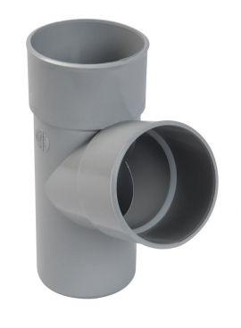 PVC-Ti T-stuk 67,5 graden mof-spie grijs d100, Ophalen of Verzenden, Nieuw