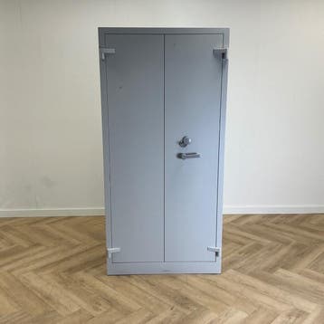 brandwerende kluis / kast 4 legborden + sleutel  196x95x55, Ophalen of Verzenden, Gebruikt