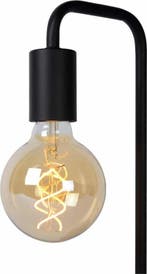 Lucide LORIN Tafellamp 1xE27 - Zwart, Ophalen of Verzenden, Zo goed als nieuw