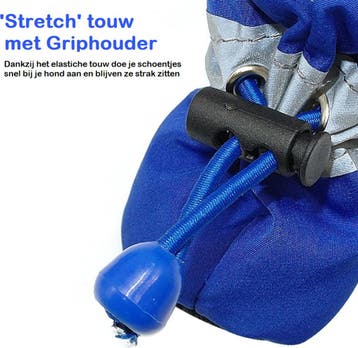 Hondenschoenen Gripzolen Elastische Sluiting - Spatbestendig, Ophalen of Verzenden, Zo goed als nieuw