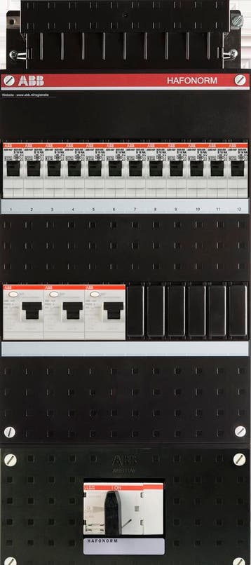 Groepenkast ABB Hafonorm | 12 Groepen 12 x Lichtgroepen | 3, Doe-het-zelf en Verbouw, Ophalen of Verzenden, Nieuw, Groepenkast